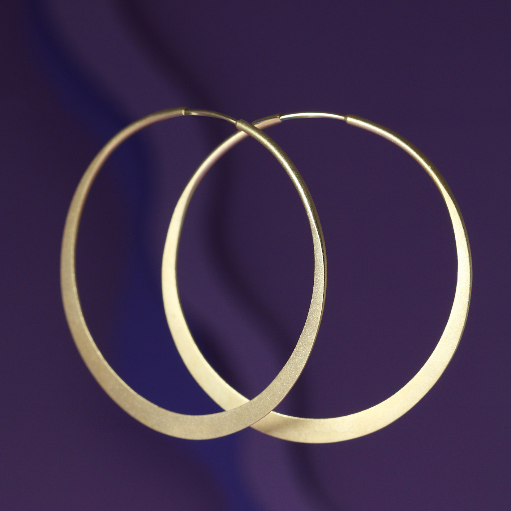 2 Inch Endless Thin Hoop Earrings