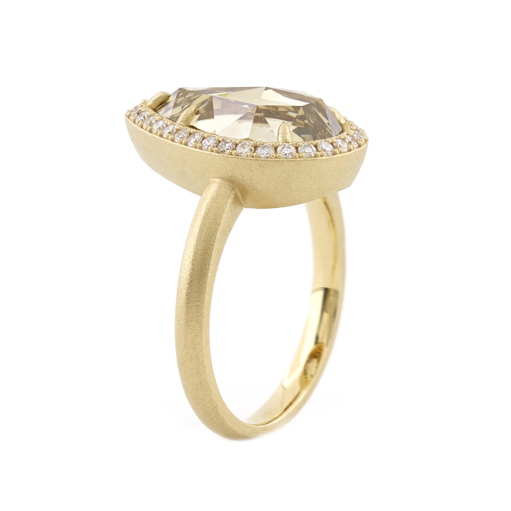 Baxter Moerman Alexis Ring with Rose Cut Champagne Diamond