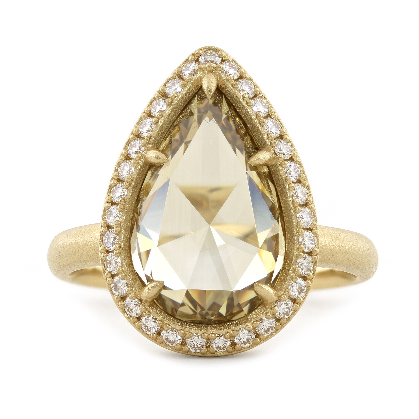 Baxter Moerman Alexis Ring with Rose Cut Champagne Diamond
