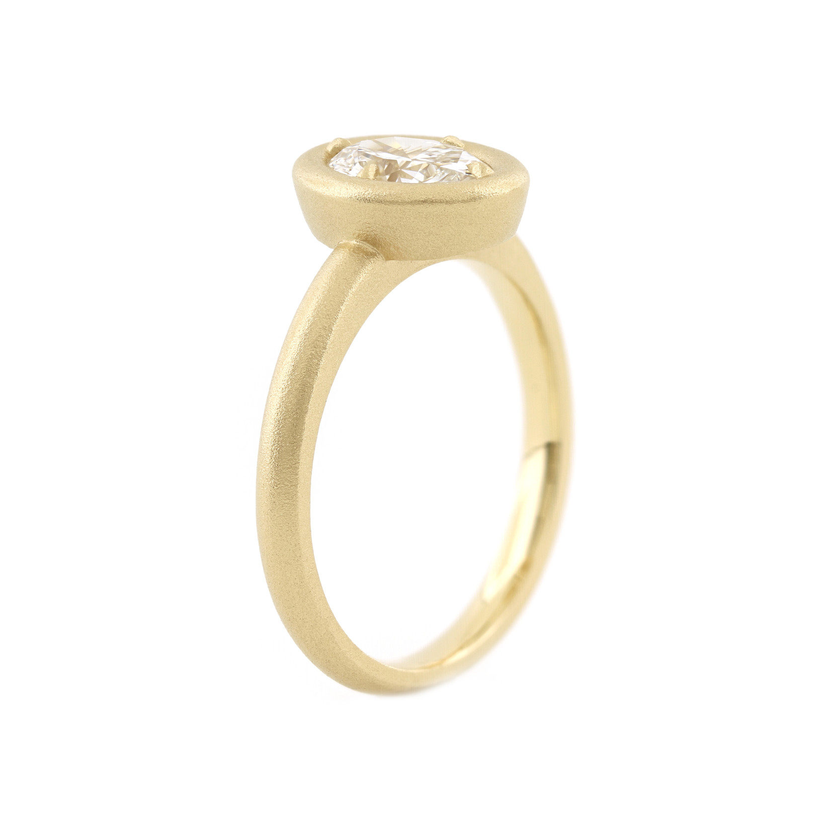 Baxter Moerman Anika Ring with Oval Diamond