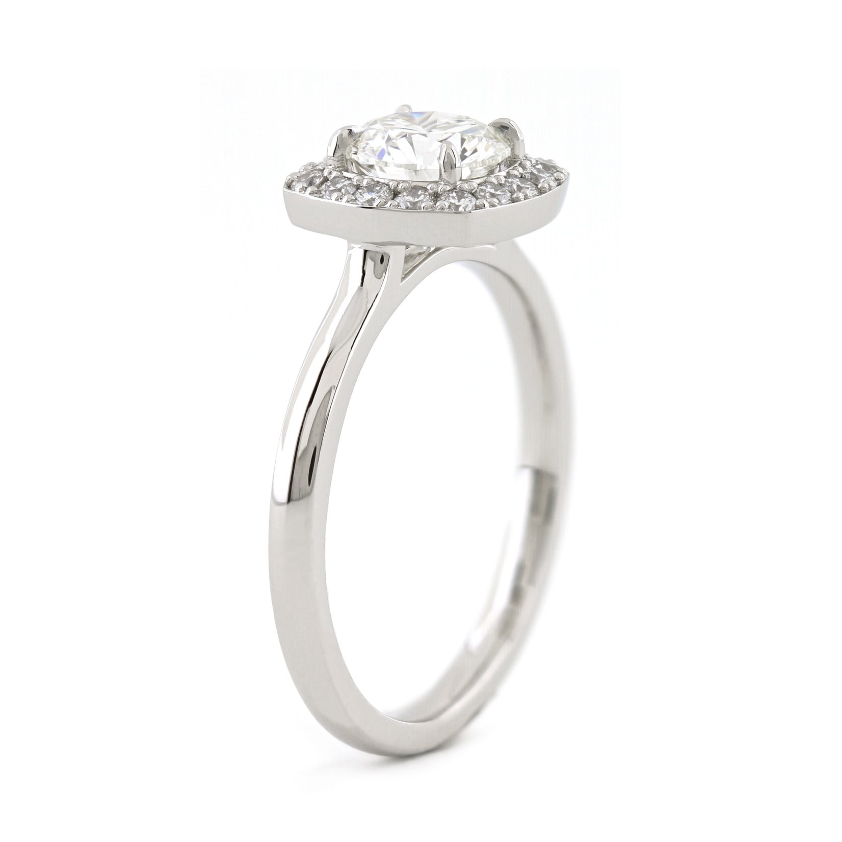 Baxter Moerman Emma Halo Ring with Round Diamond