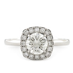 Baxter Moerman Emma Halo Ring with Round Diamond