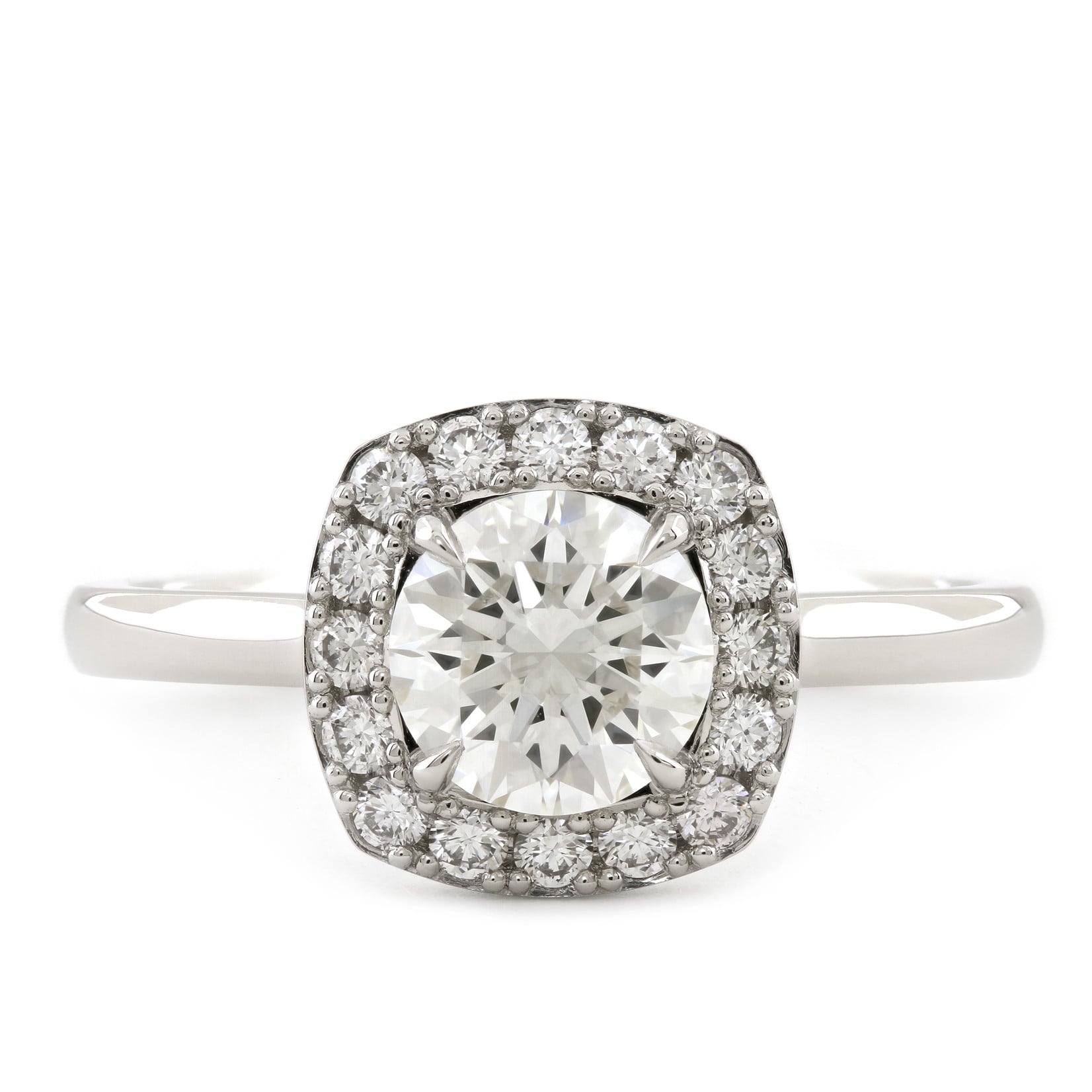 Baxter Moerman Emma Halo Ring with Round Diamond