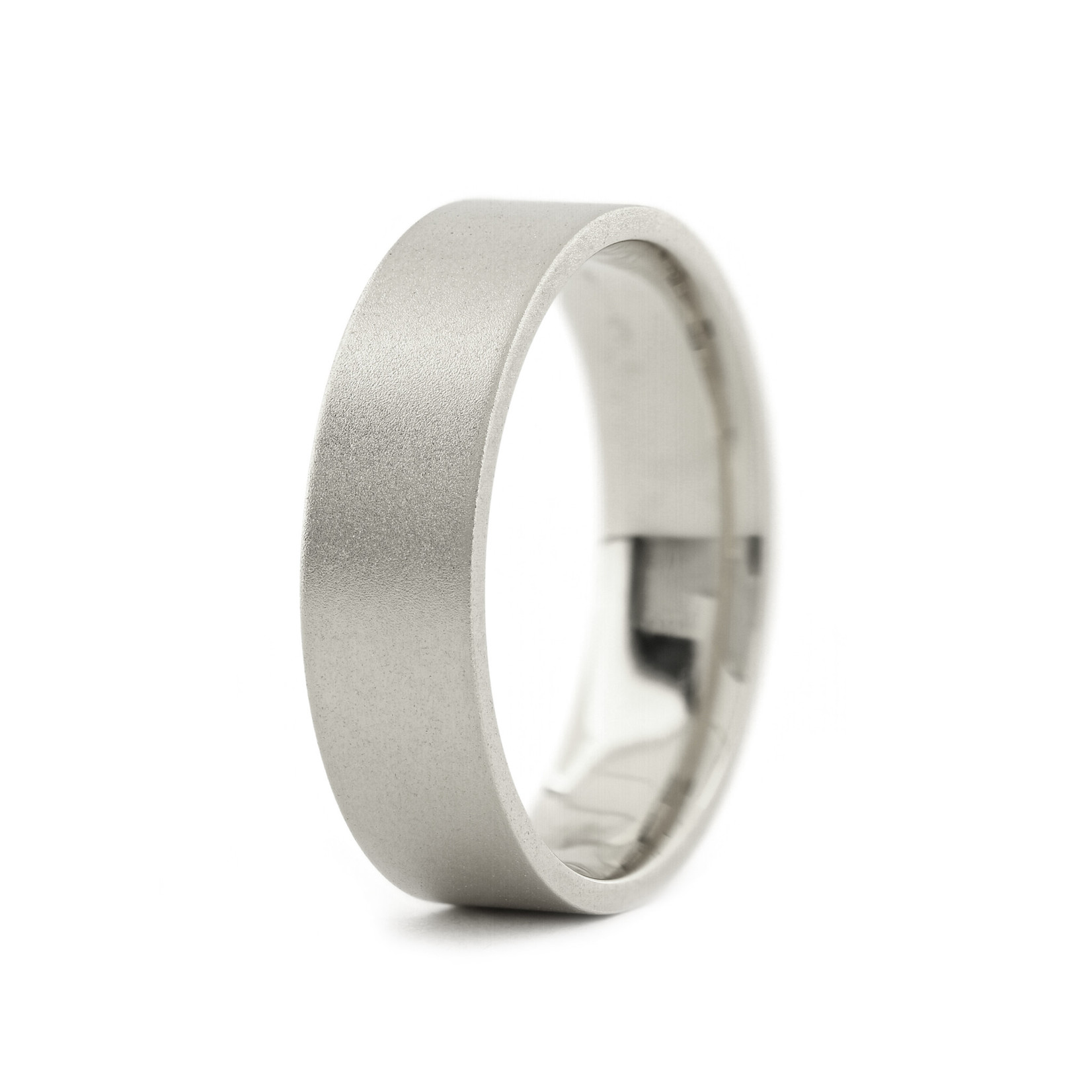 Baxter Moerman Flat Top Band - 6mm Wide, Matte Finish