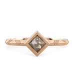 Baxter Moerman Shelby Ring with Sawed Octahedron Diamond in Rose Gold