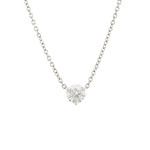 Baxter Moerman Diamond Solitaire Necklace 1/2ct in Platinum