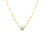 Baxter Moerman Diamond Solitaire Necklace 1/4ct Diamond in Yellow Gold