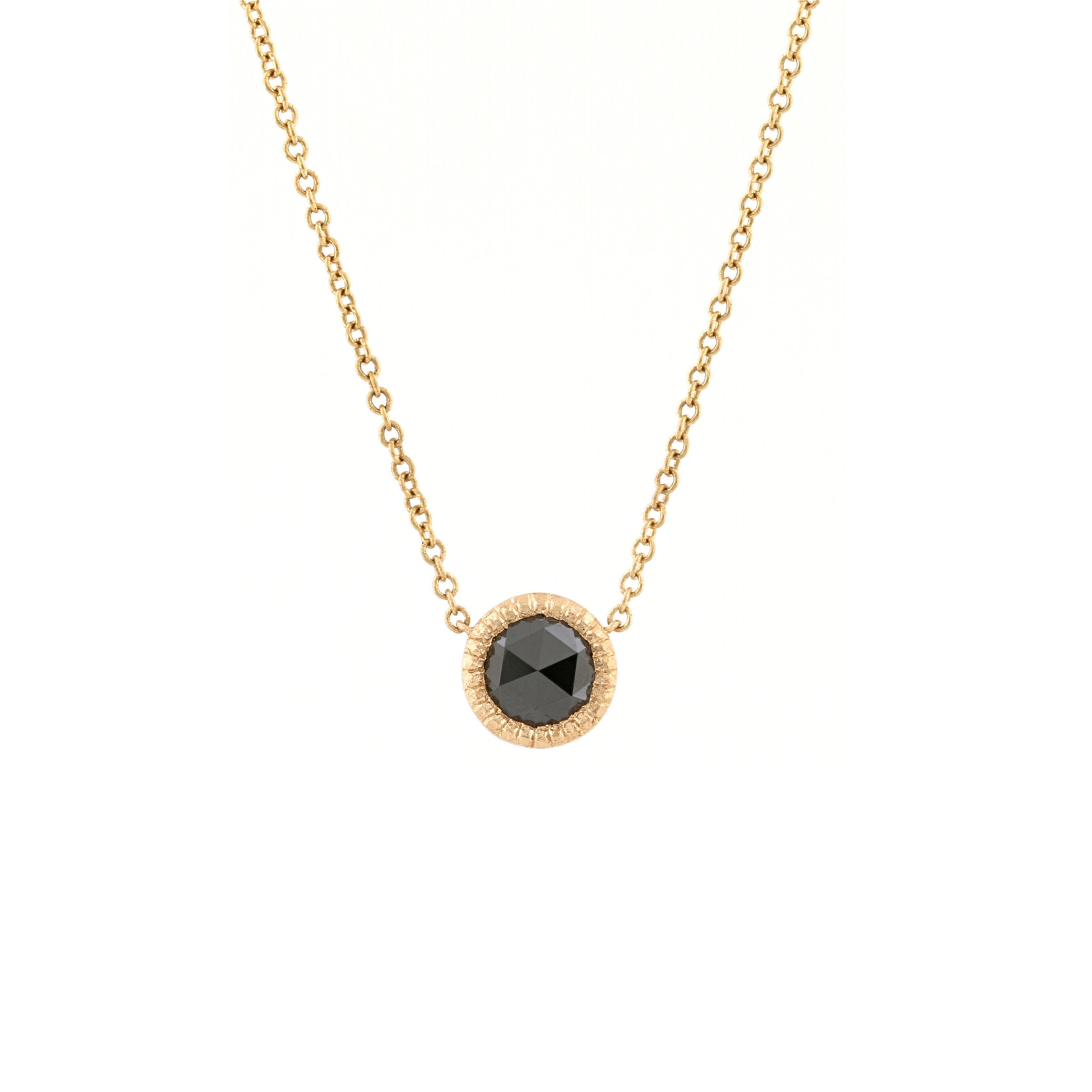 Baxter Moerman Rose Cut Black Diamond Necklace - 5mm