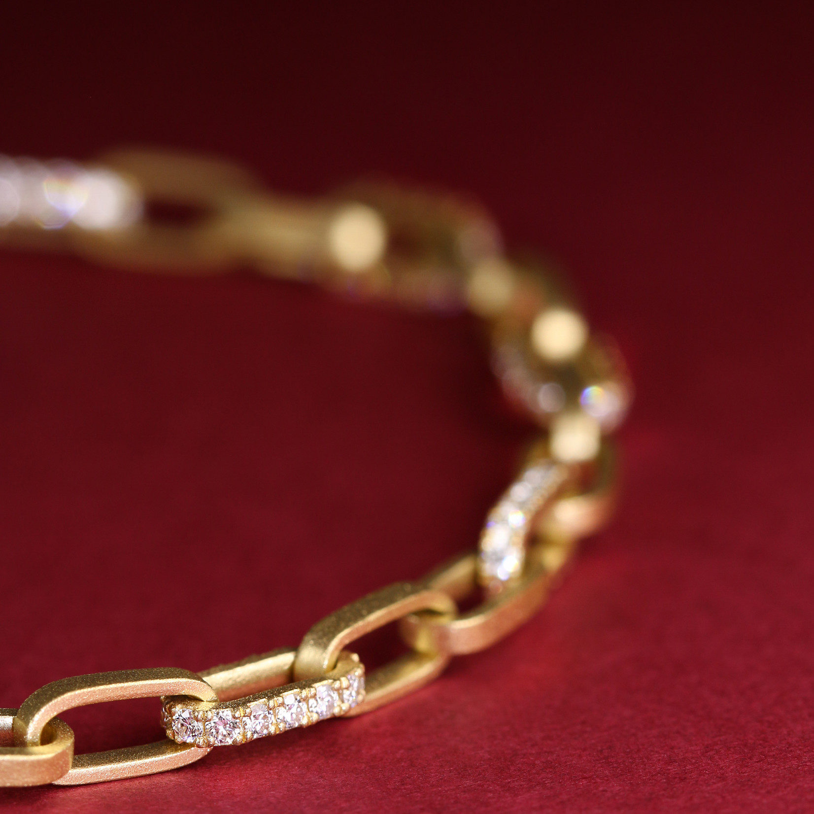 Baxter Moerman Roxy Diamond Link Handmade Chain Bracelet
