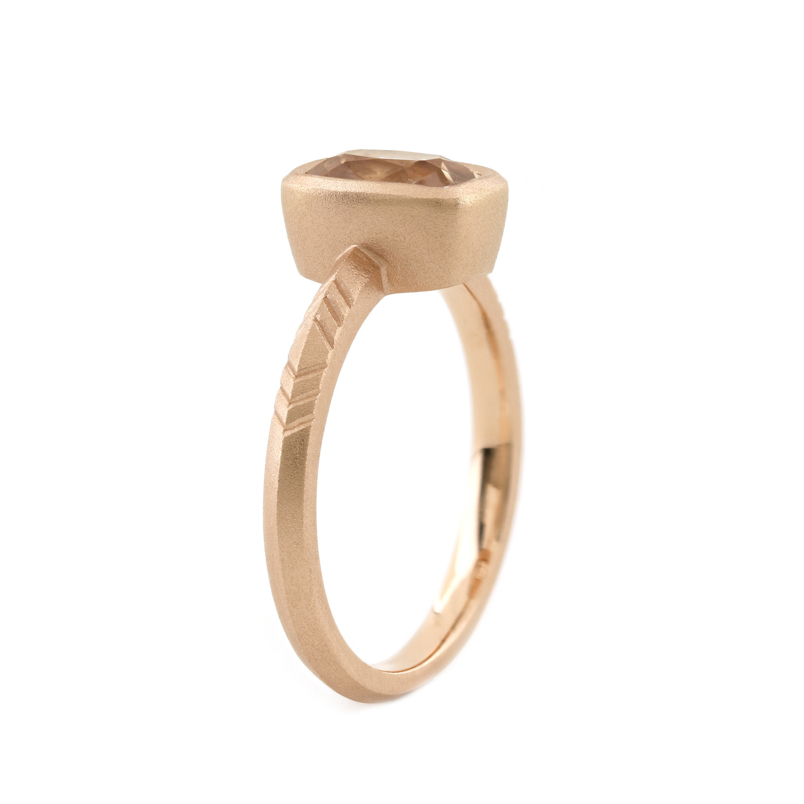 Baxter Moerman Shelby Ring with Peach Sapphire