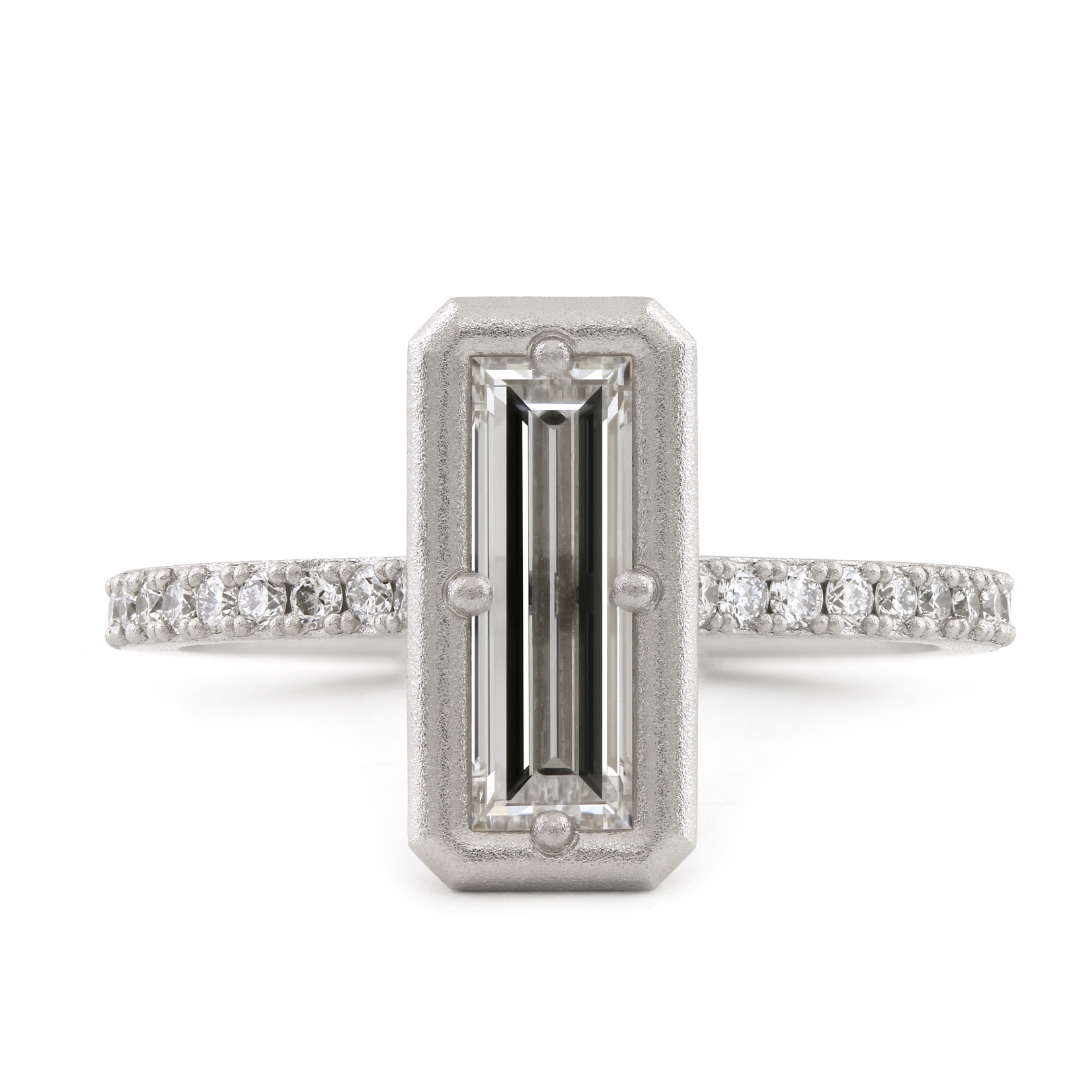 Baxter Moerman Anika Ring with Baguette Diamond