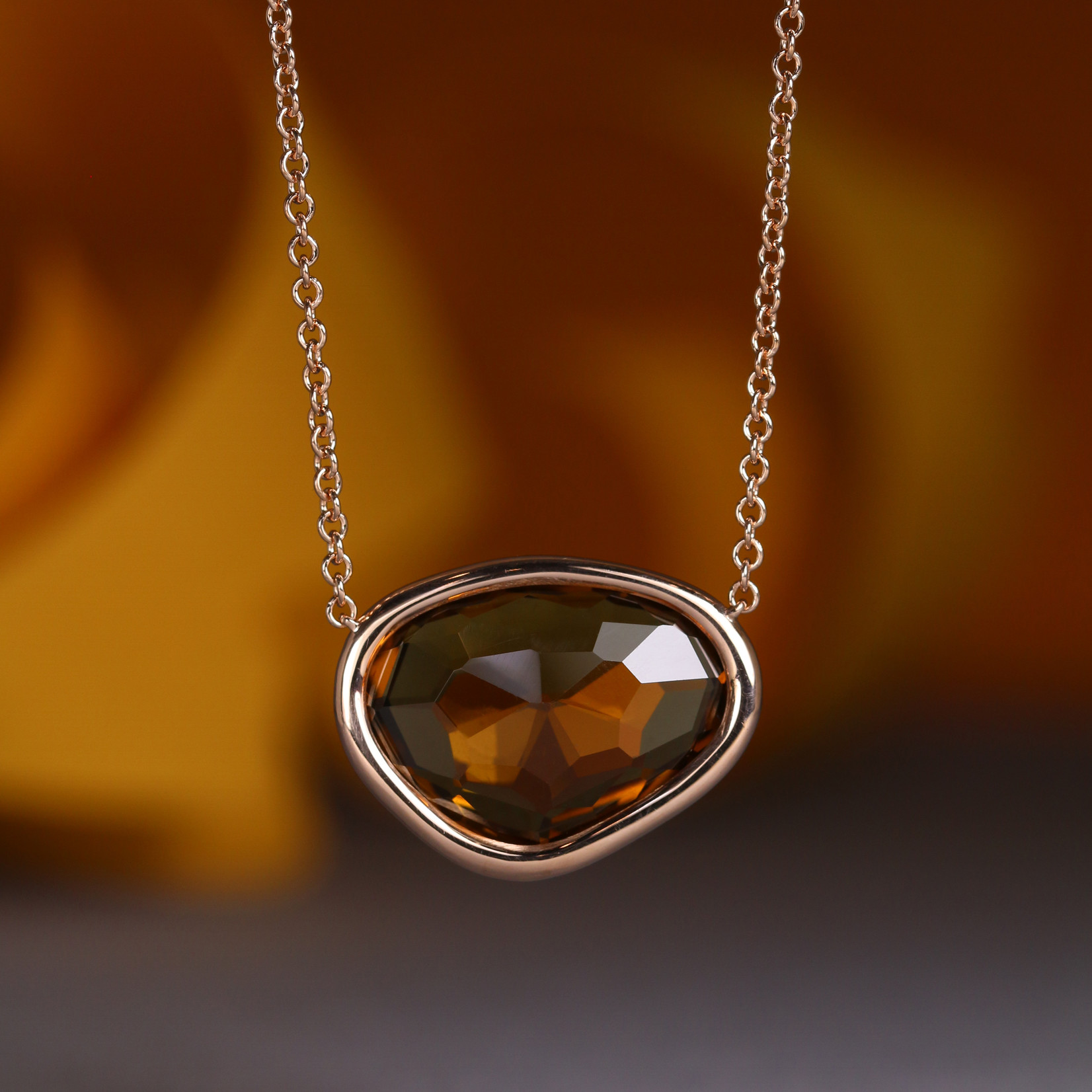 Baxter Moerman Piedras Necklace with Whiskey Quartz