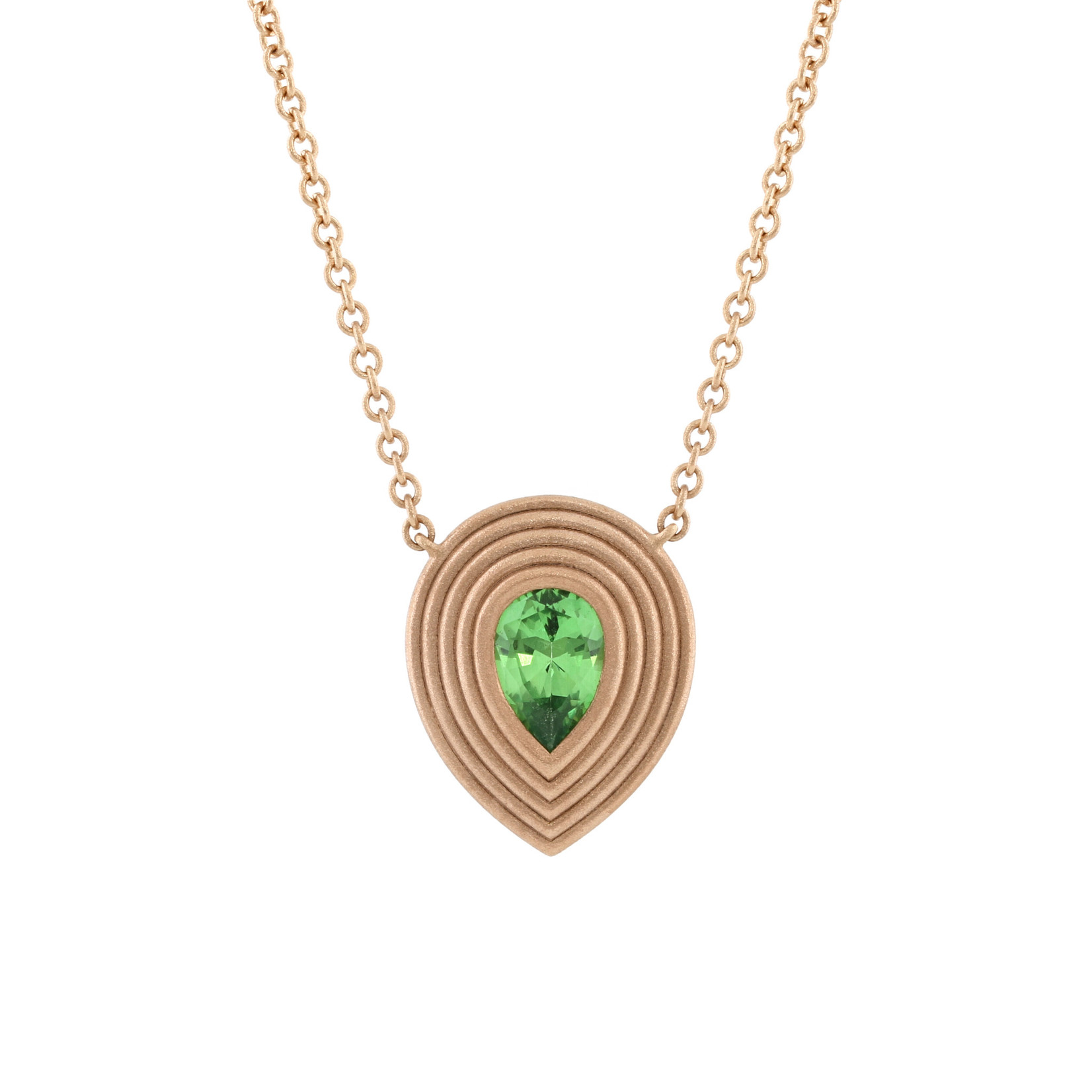 Baxter Moerman Ripple Necklace with Tsavorite Garnet