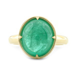 Baxter Moerman Avery Ring with Emerald and Diamonds