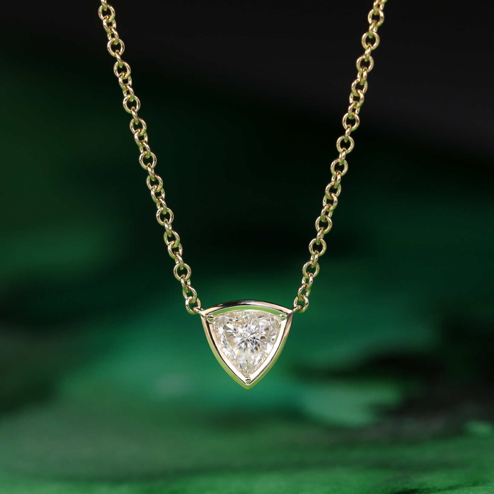 Baxter Moerman Tessa Necklace with 1/3ct Diamond in Yellow Gold