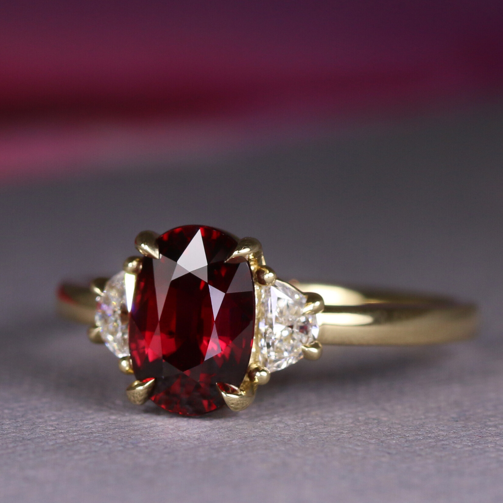 Baxter Moerman Penelope Ring with Ruby and Diamonds