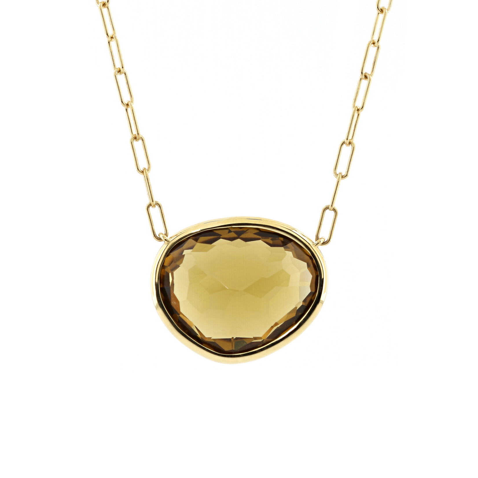 Baxter Moerman Large Piedras Necklace with Whiskey Quartz