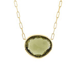 Baxter Moerman Large Piedras Necklace with Oro Verde Quartz