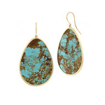 Baxter Moerman Number 8 Turquoise Drop Earrings