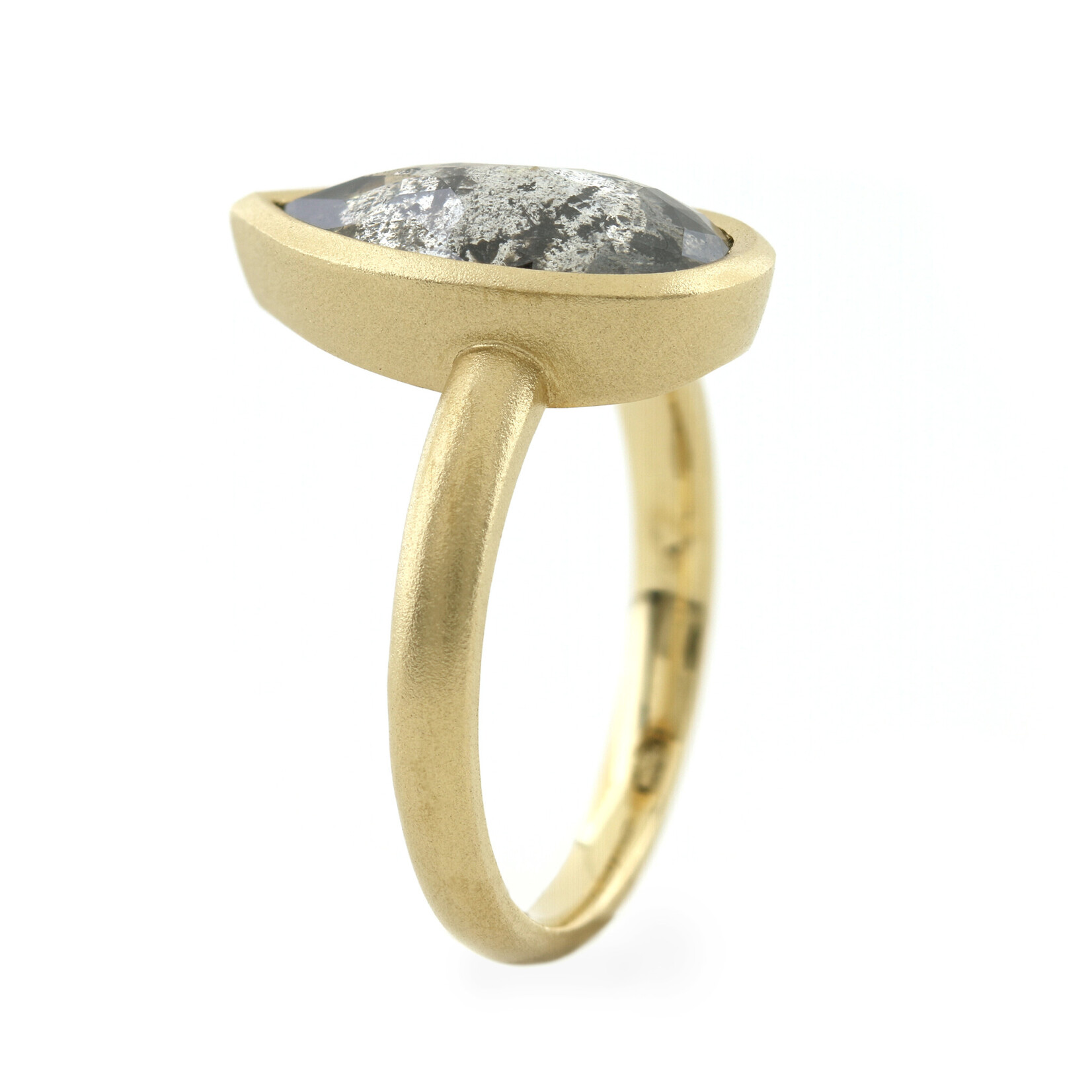 Baxter Moerman Luna Ring with Salt & Pepper Diamond