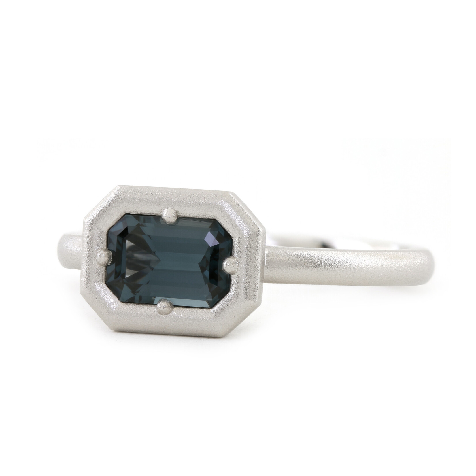 Baxter Moerman Anika Ring with Midnight Teal Spinel