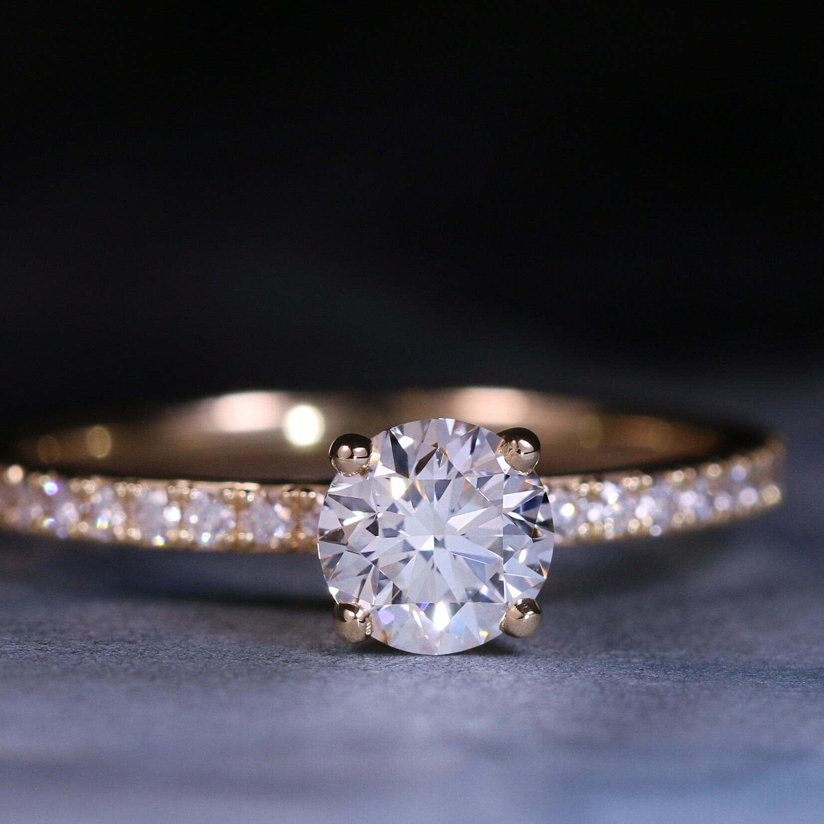 Baxter Moerman Grace Engagement Ring with Round Diamond