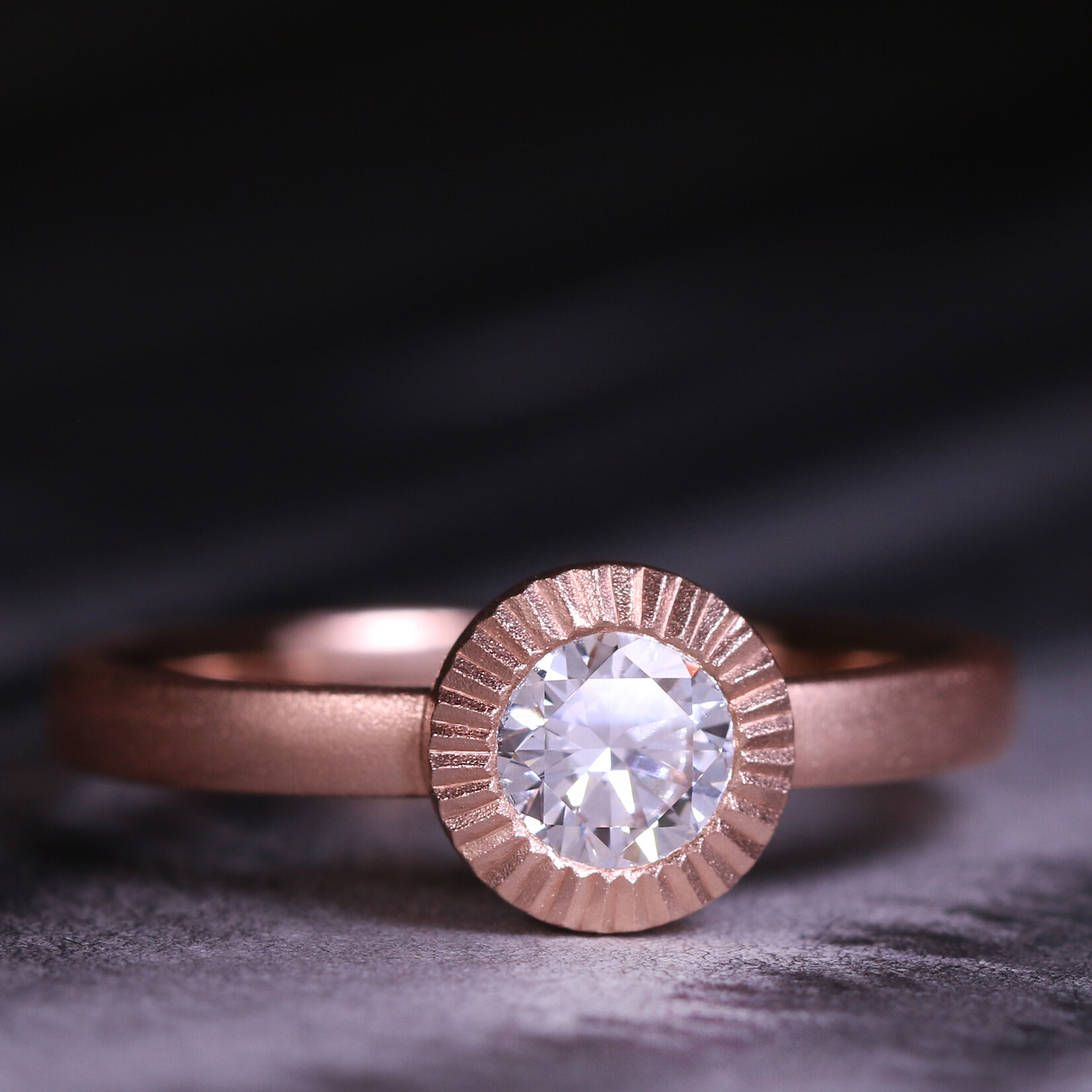 Baxter Moerman Maya Ring with Round Diamond