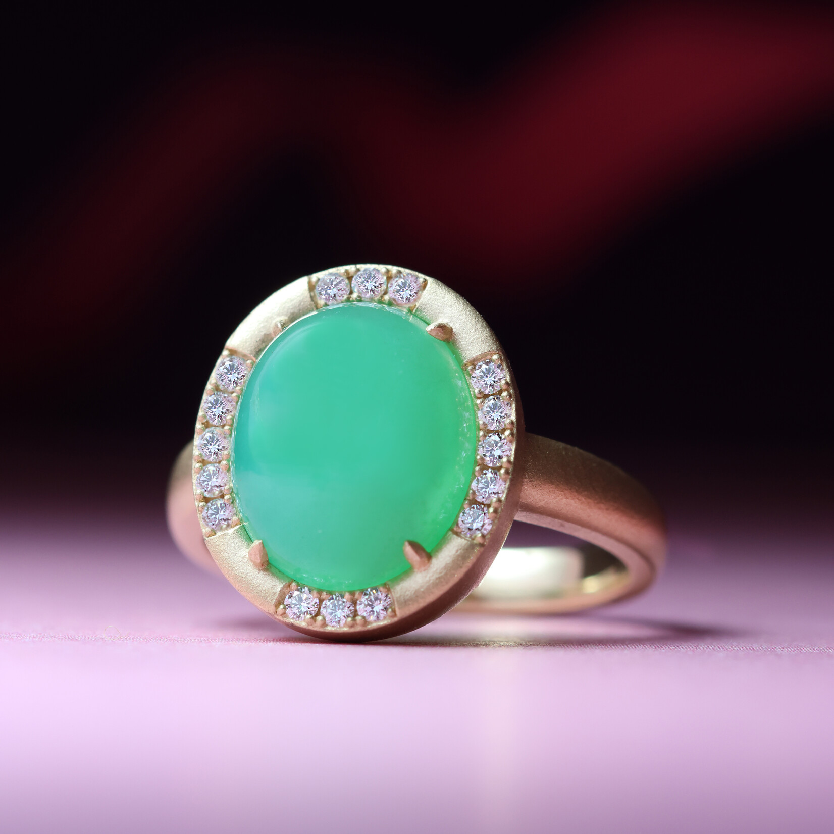 Baxter Moerman Coco Ring with Chrysoprase