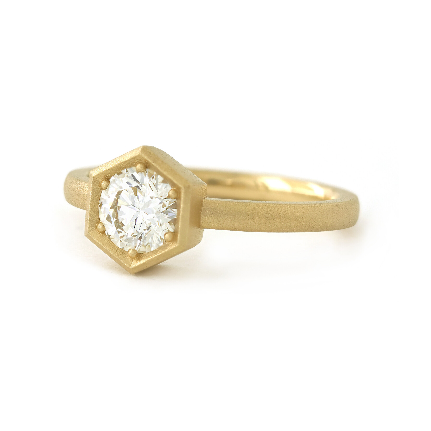 Baxter Moerman Hex Solitaire Diamond Ring