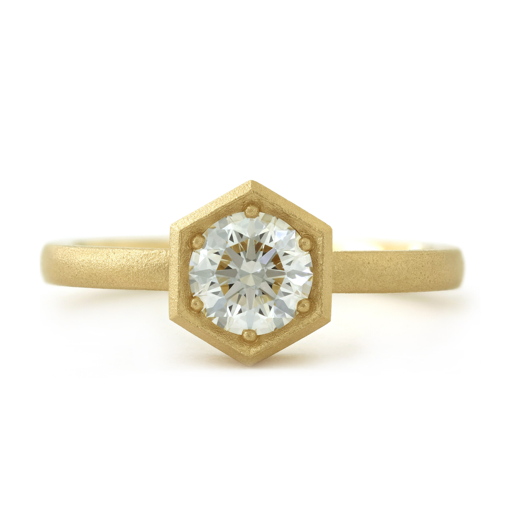 Baxter Moerman Hex Solitaire Diamond Ring