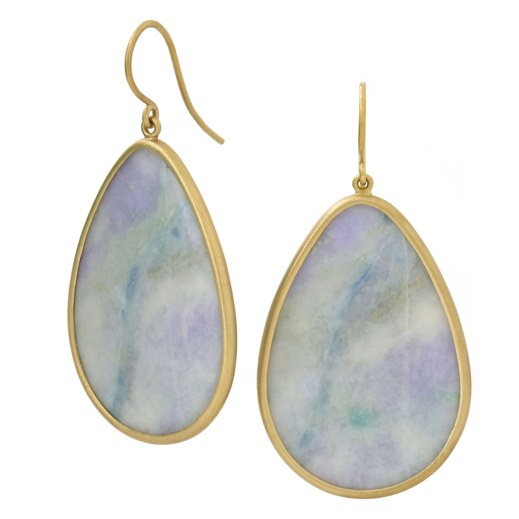 Baxter Moerman Guatemalan Lilac Jade Drop Earrings