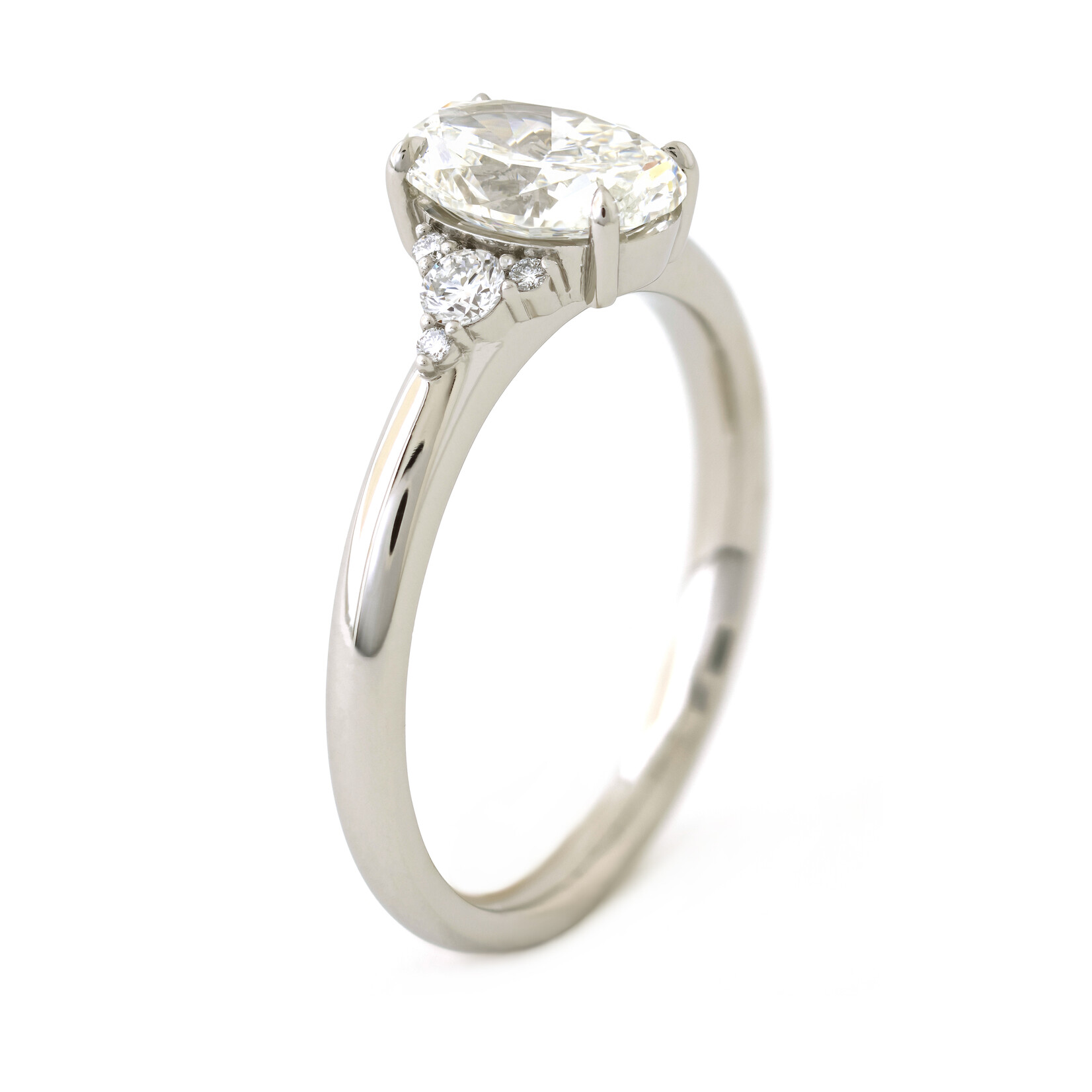 Baxter Moerman Maddie Engagement Ring with Oval Diamond