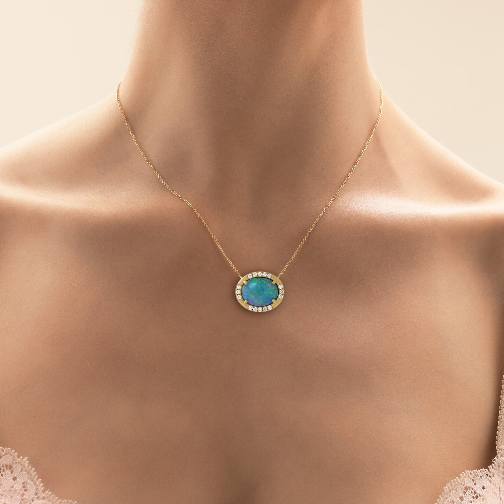 Baxter Moerman Coco Necklace with Black Opal