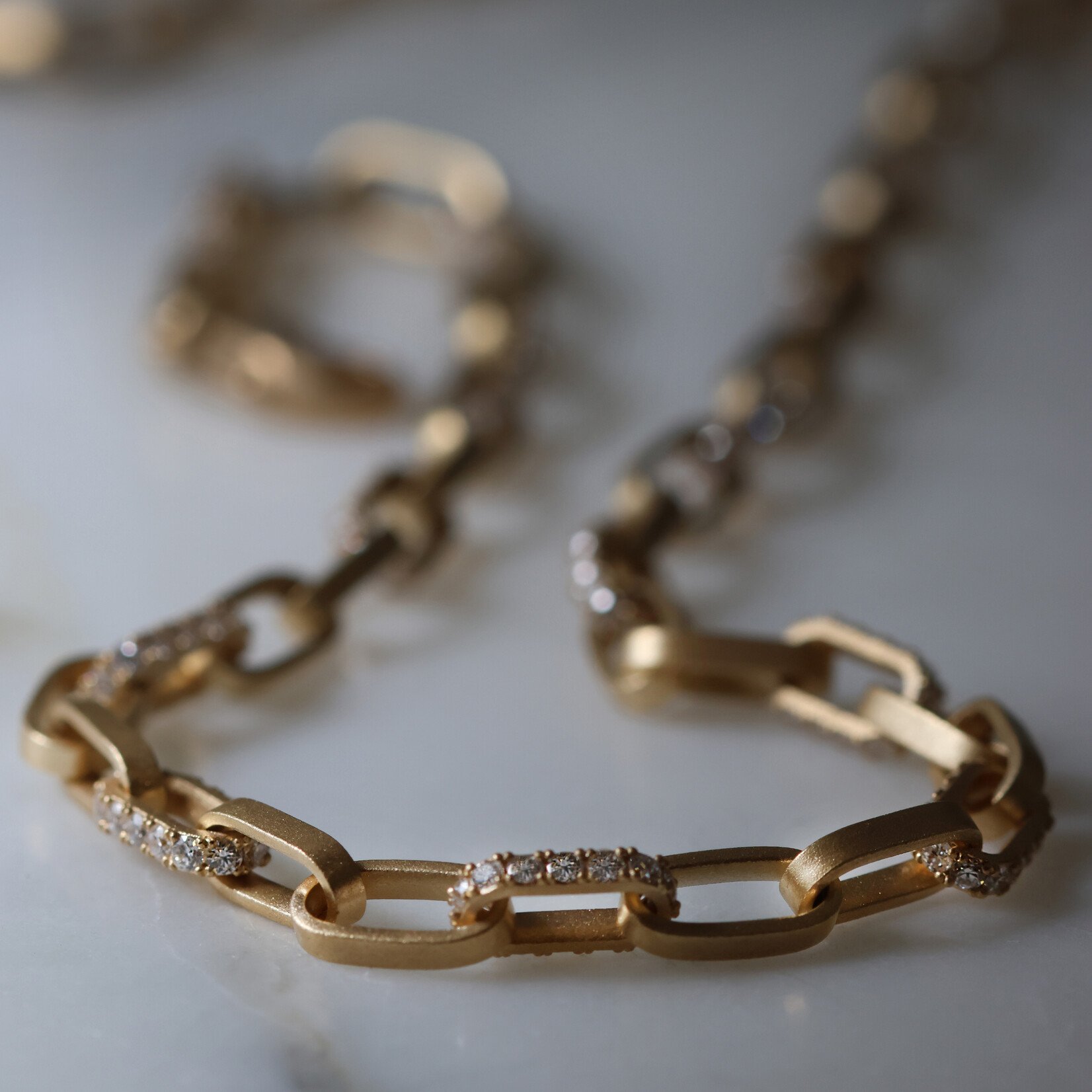 Baxter Moerman Roxy Diamond Link Necklace