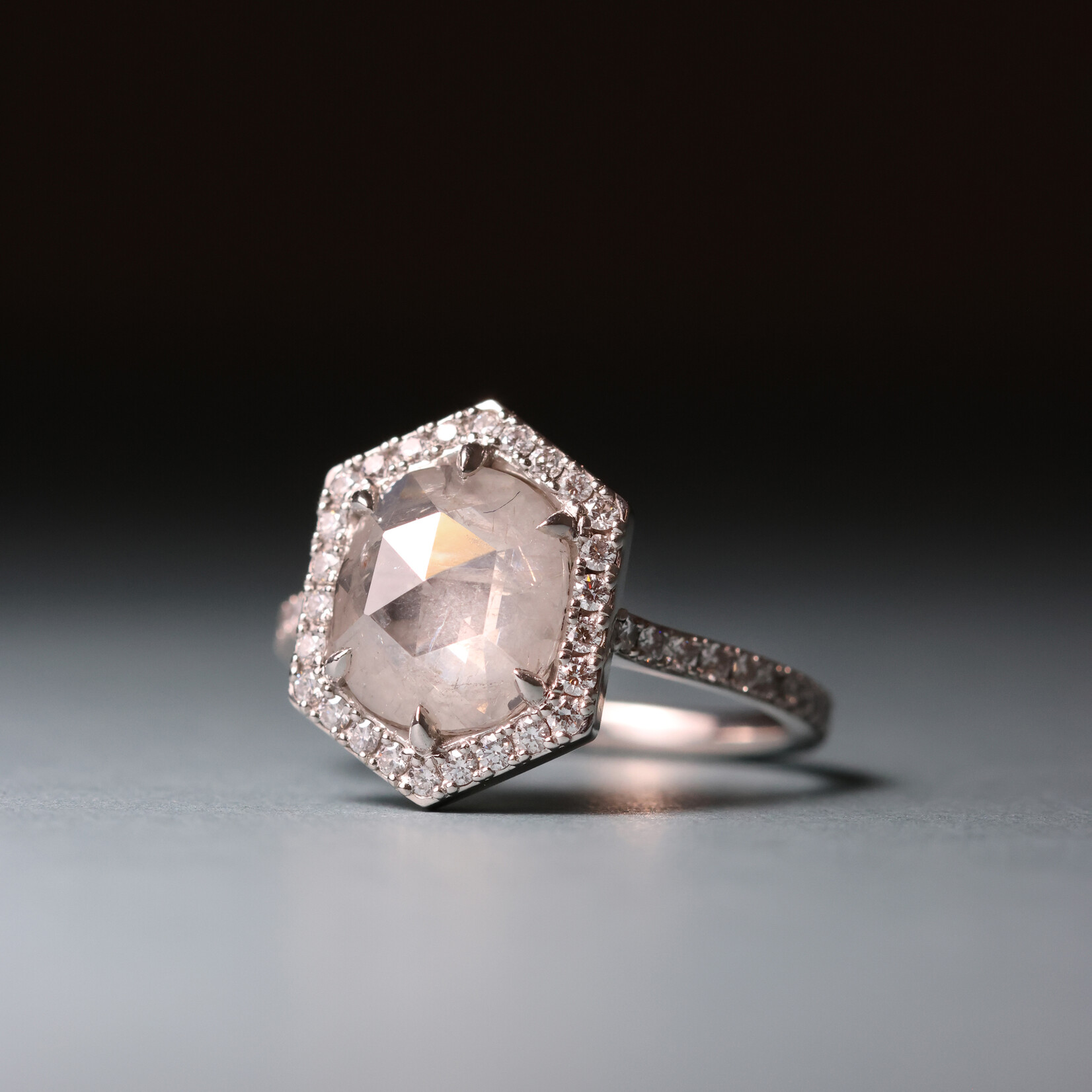Baxter Moerman Hailey Ring with Silky Rose Cut Diamond