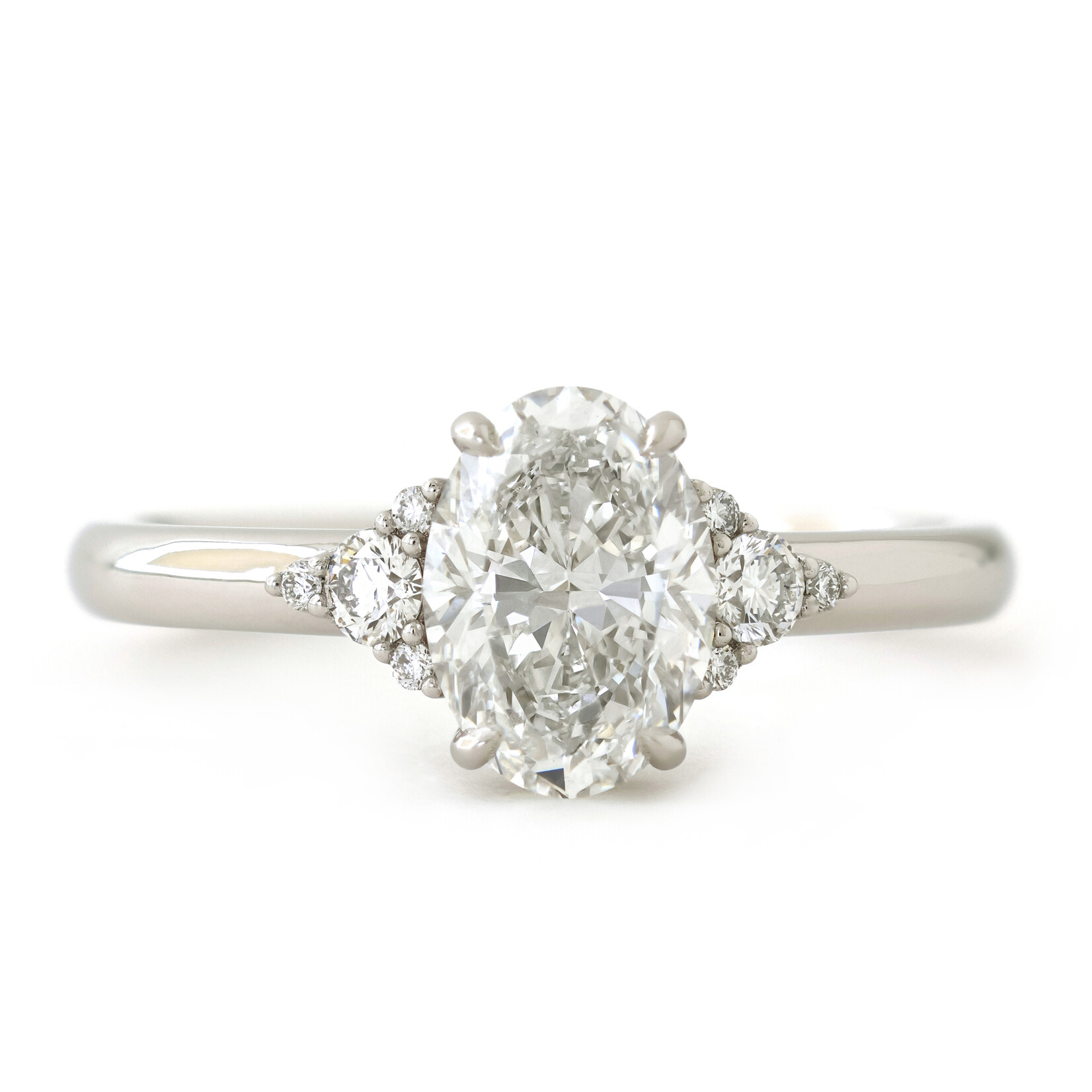 Baxter Moerman Maddie Engagement Ring with Oval Diamond