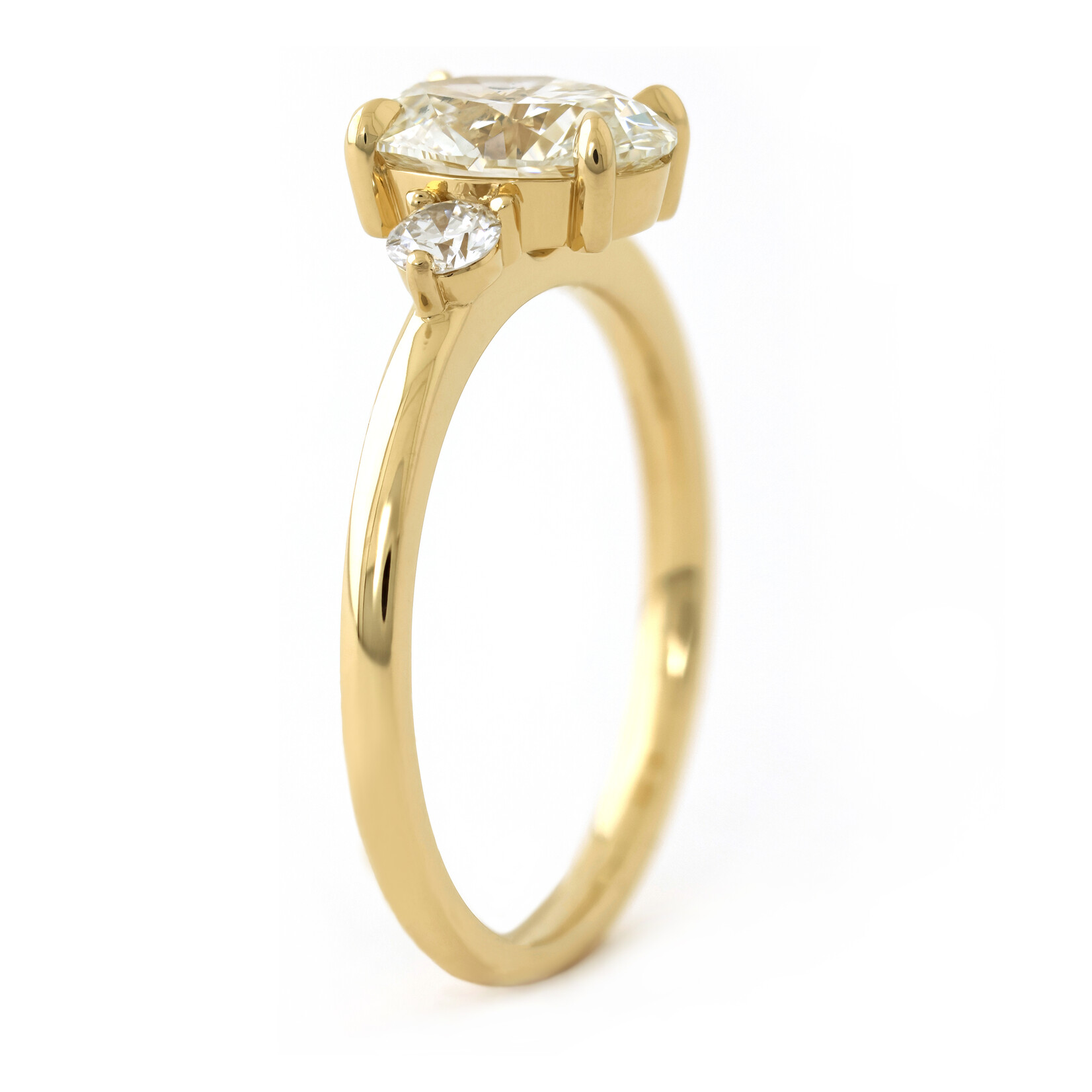 Baxter Moerman Riley Engagement Ring with Oval Diamond