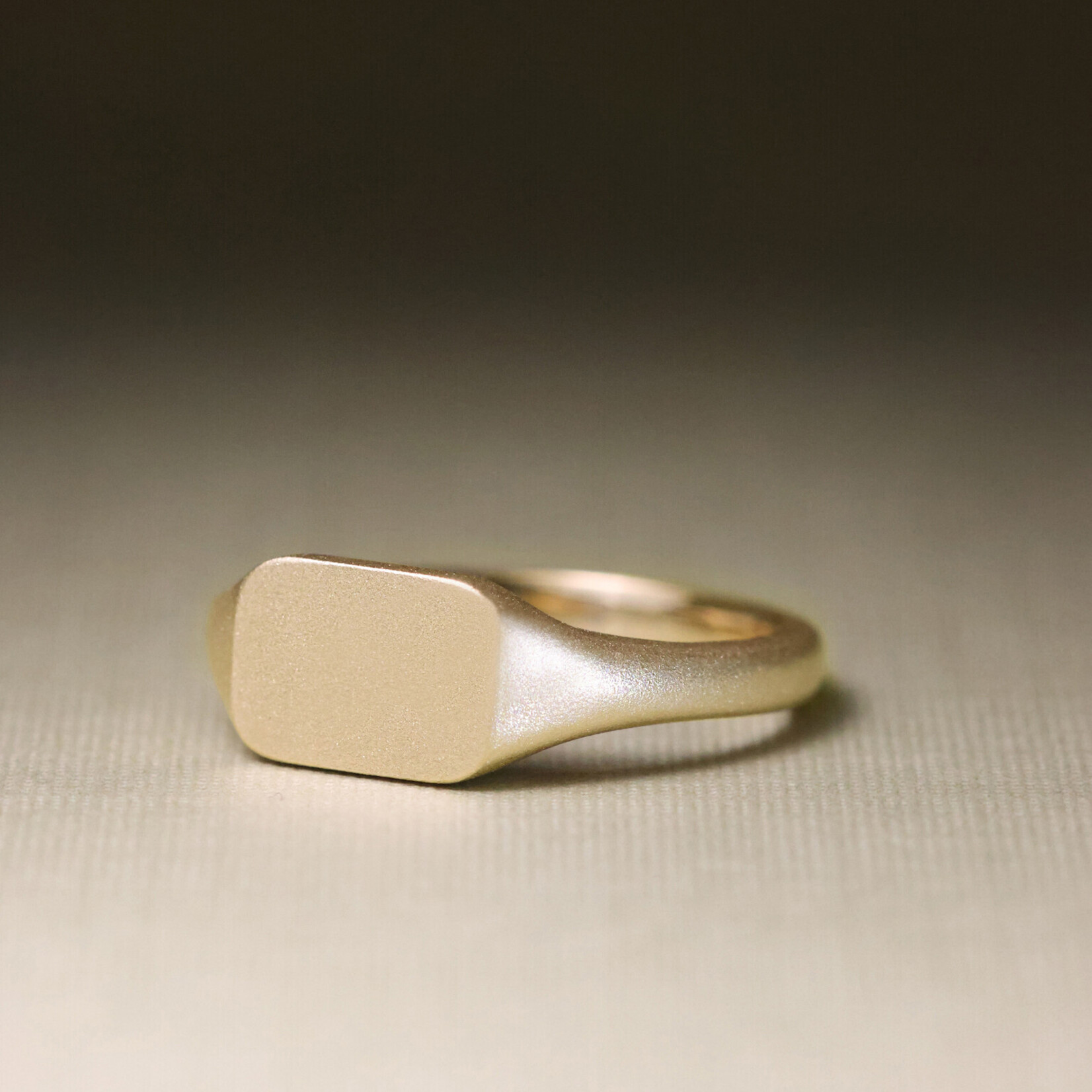 Baxter Moerman East/West Cushion Signet Ring