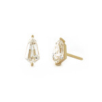 Baxter Moerman Shield Cut Diamond Stud Earrings - 1.01ctw