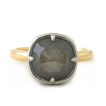 Baxter Moerman Avery Ring with Hazy Grey Rose Cut Diamond