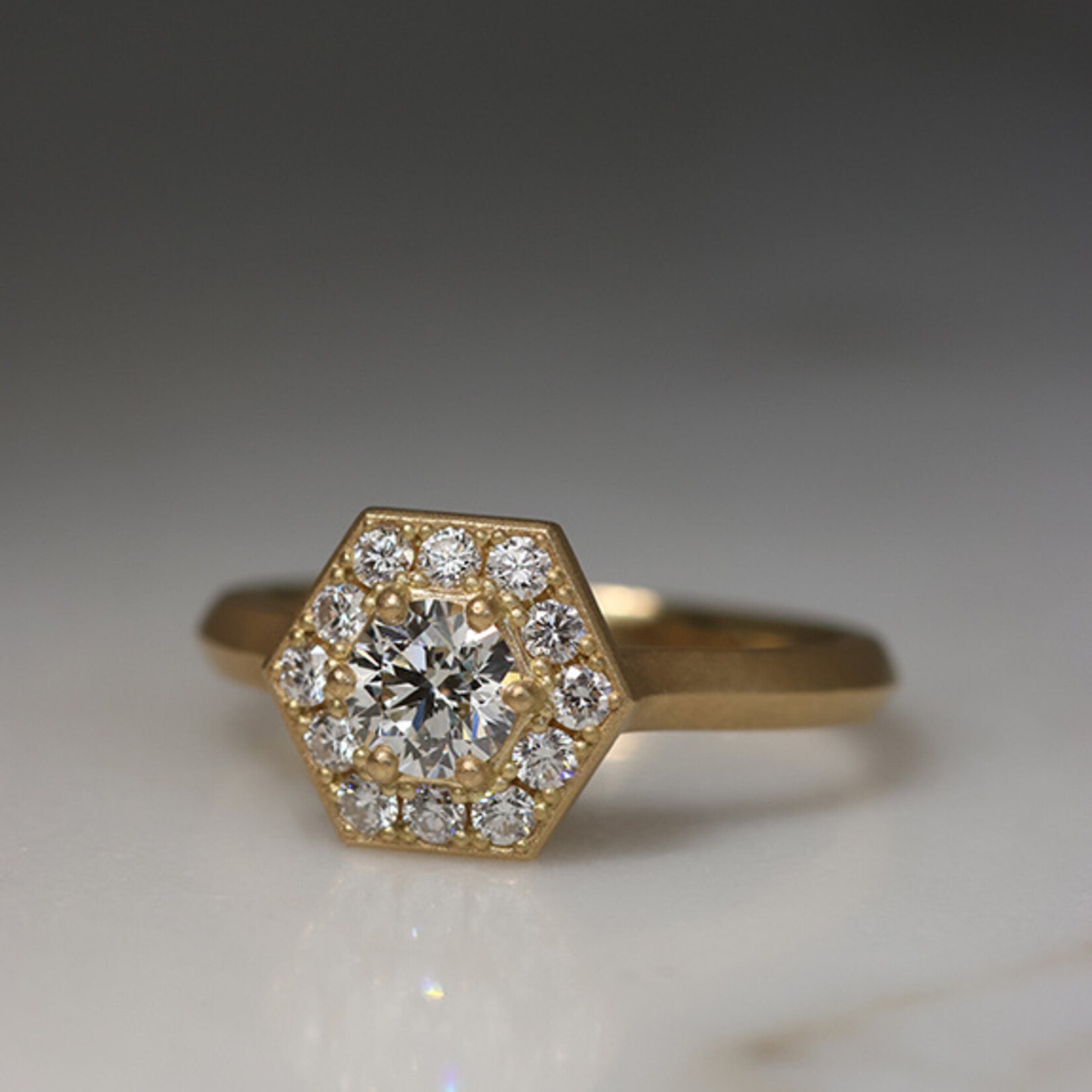 Baxter Moerman Hex Halo Ring