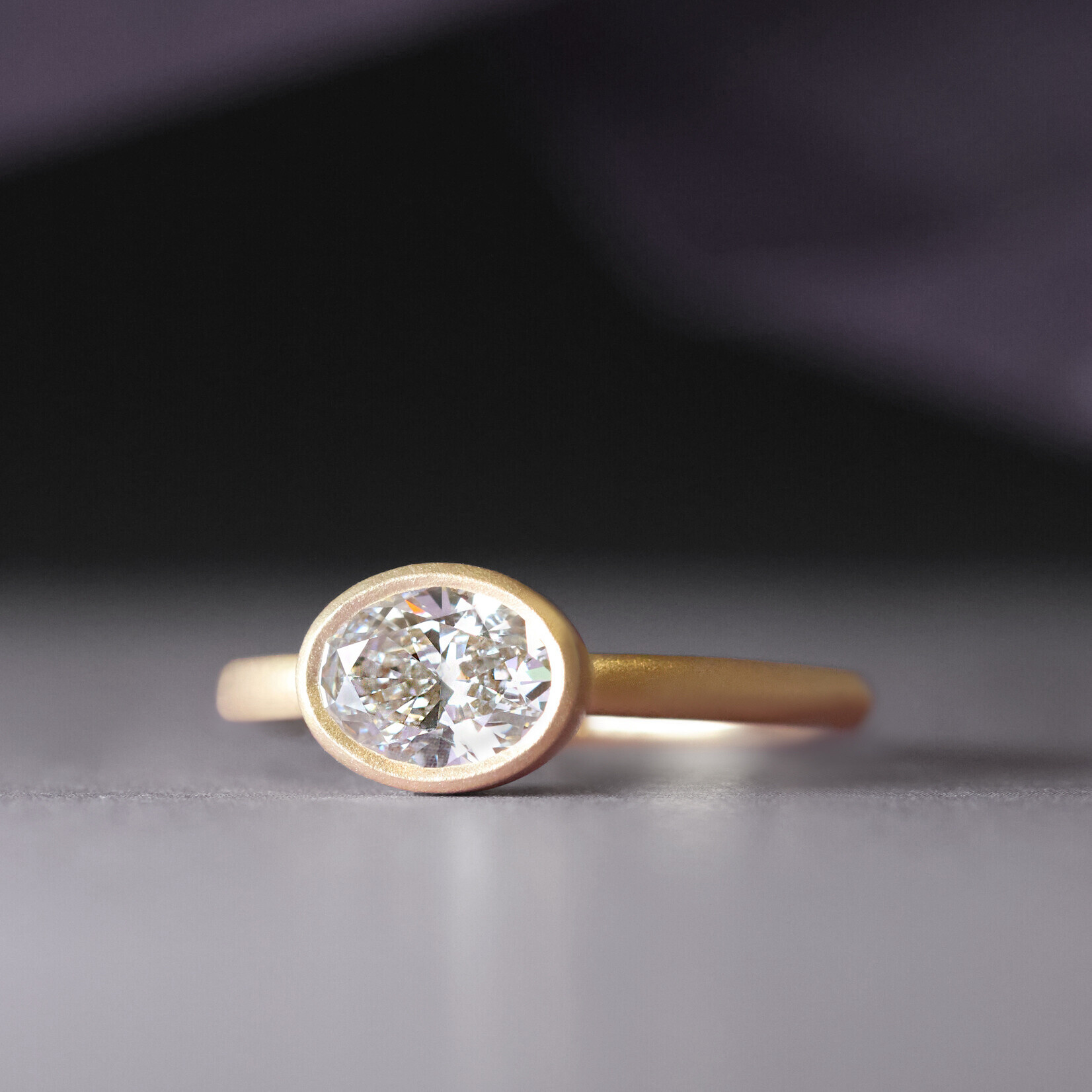 Baxter Moerman Kira Ring with Oval Diamond