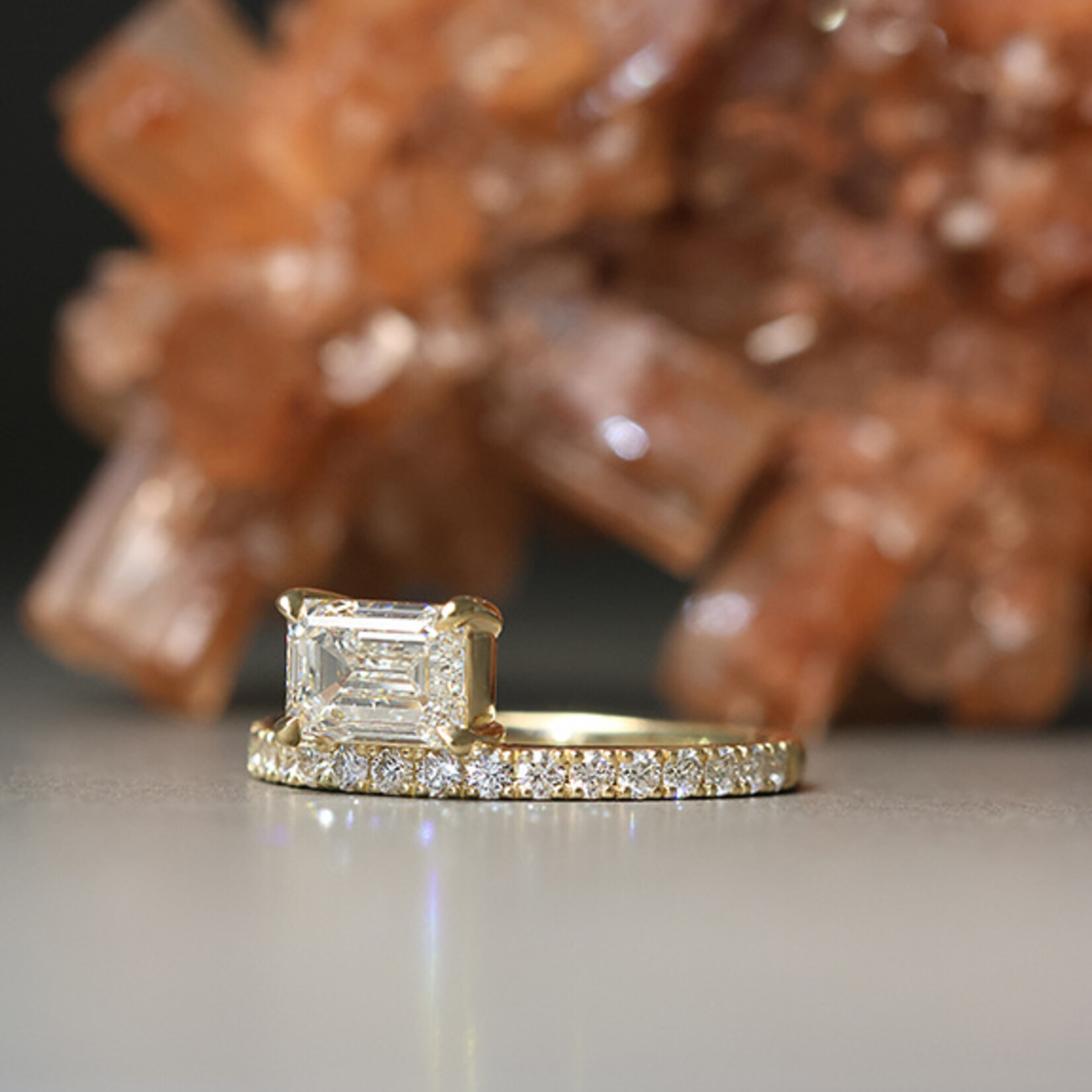 Baxter Moerman Cendra Ring with Emerald Cut Diamond