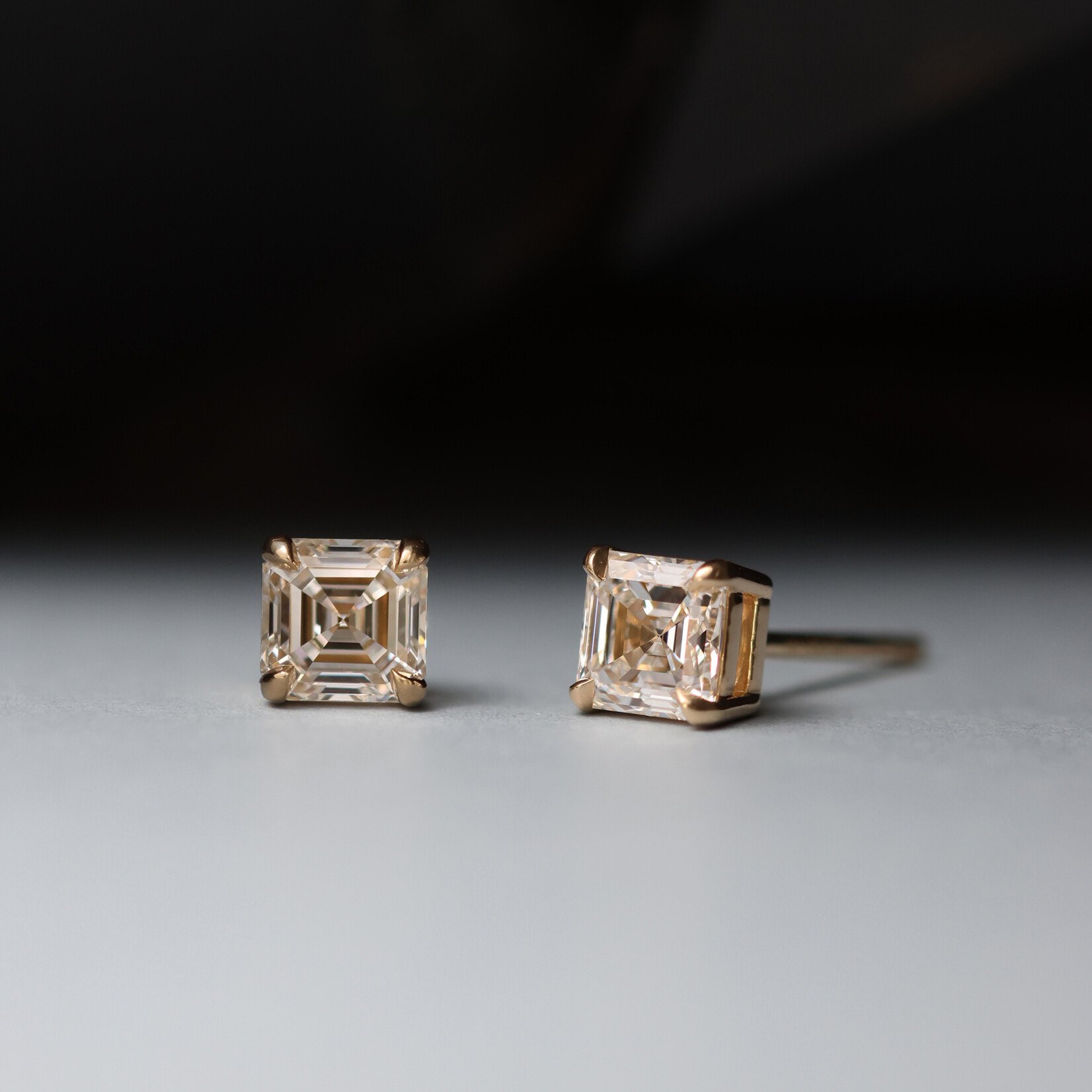 Baxter Moerman Asscher Cut Diamond Studs - 1.00ctw