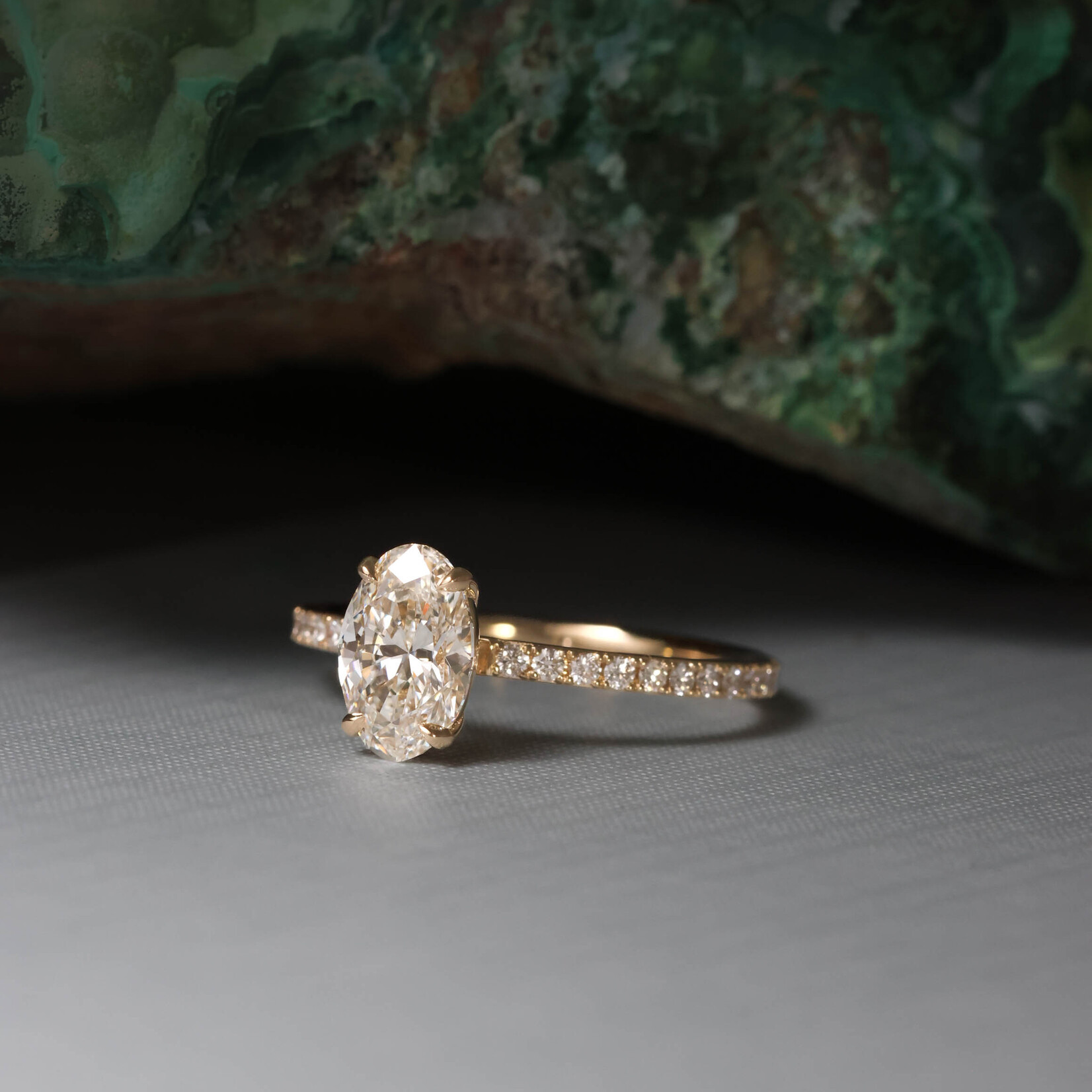 Baxter Moerman Grace Engagement Ring with Oval Diamond