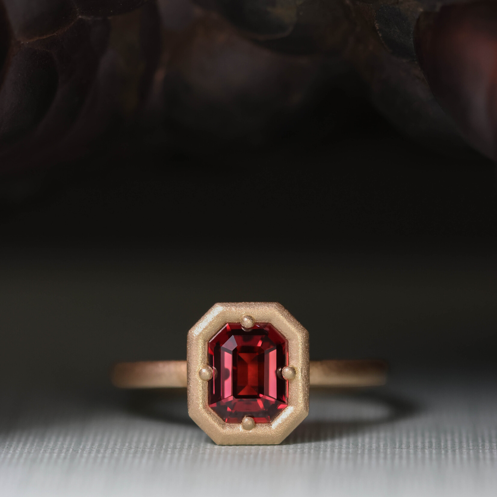 Baxter Moerman Anika Ring with Pyrope Garnet