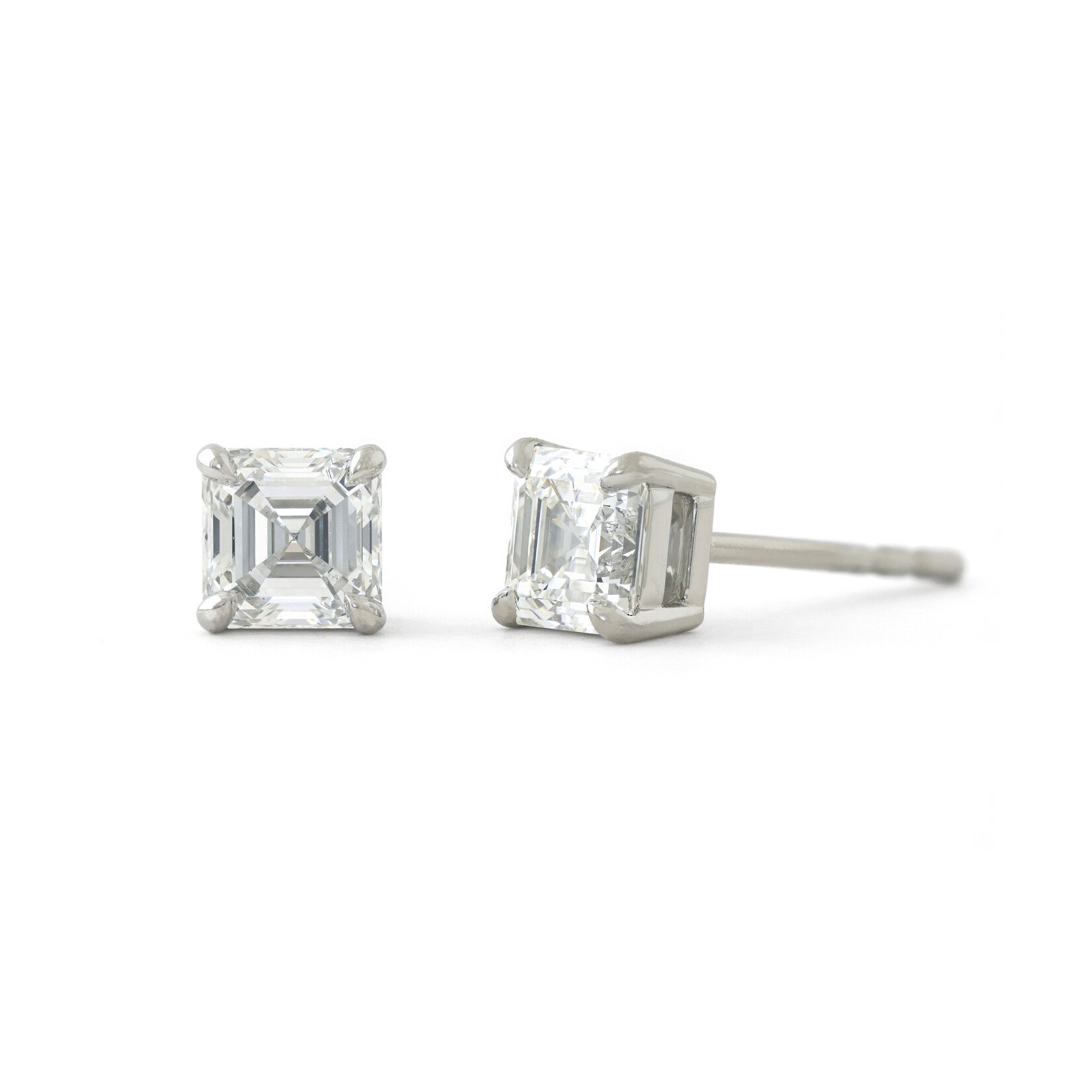 Baxter Moerman Asscher Cut Diamond Studs - 1.00ctw