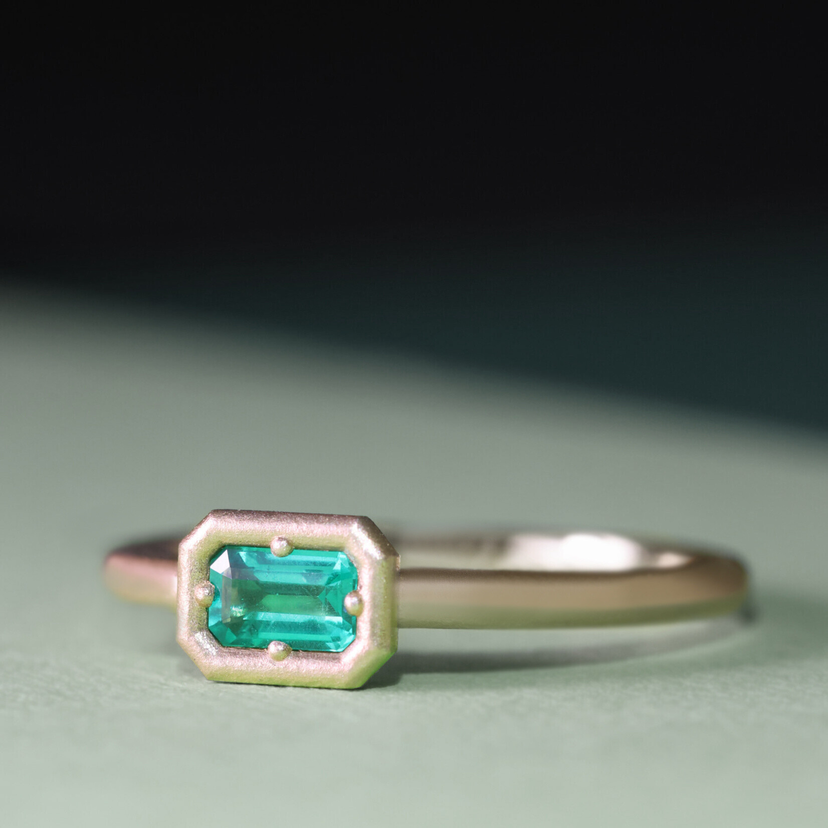 Baxter Moerman Anika Ring with Emerald