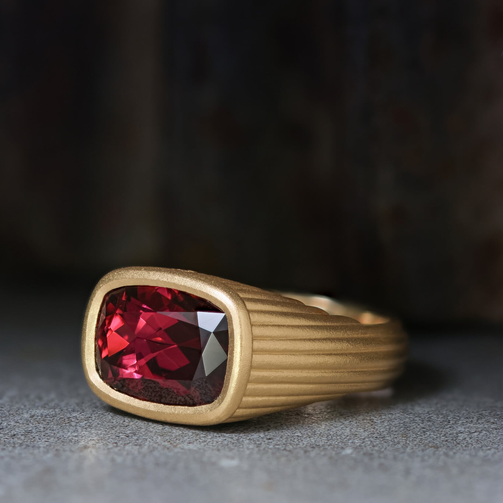 Baxter Moerman Aura Ring with 5.78ct Pink Nigerian Tourmaline & Diamonds