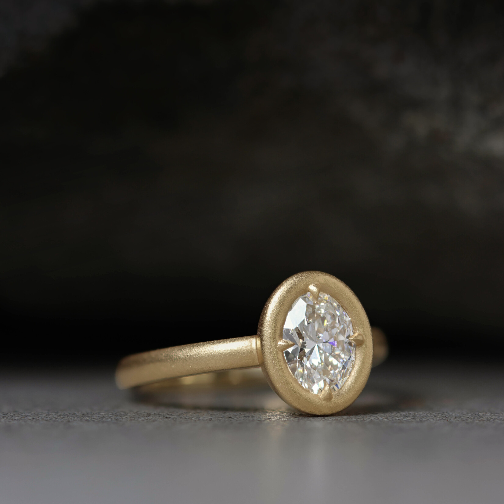 NFF☆oval point ring Anika Ring - 1.01ct Oval Diamond G/VS2 GIA, in 18K Gold